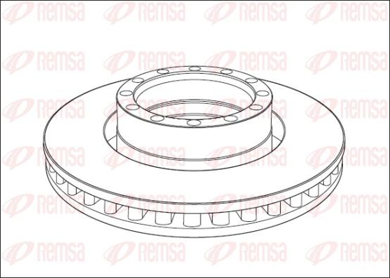 Remsa NCA1015.20 - Тормозной диск autospares.lv