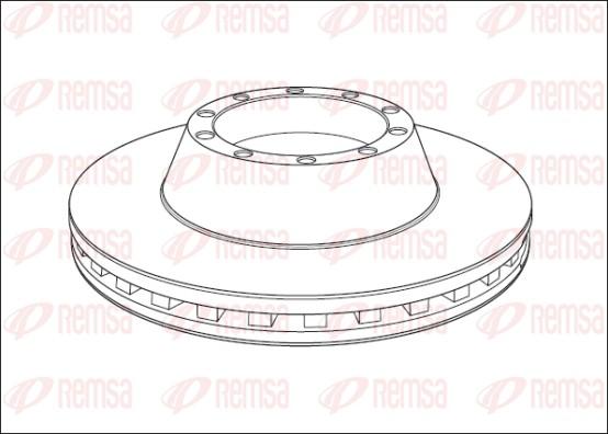 Remsa NCA1013.20 - Тормозной диск autospares.lv