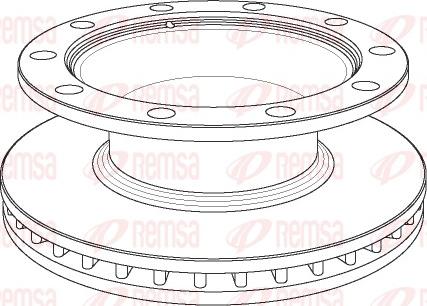 Remsa NCA1082.20 - Тормозной диск autospares.lv