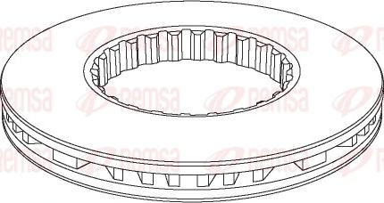 Remsa NCA1146.20 - Тормозной диск autospares.lv