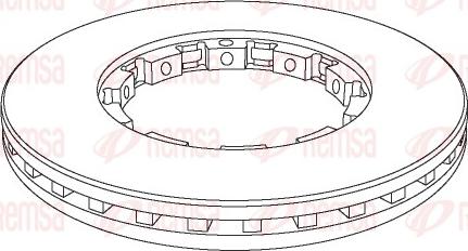 Remsa NCA1143.20 - Тормозной диск autospares.lv