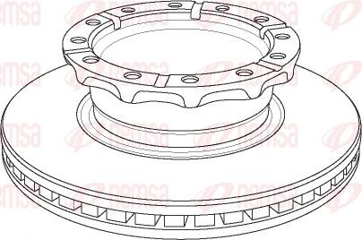 Remsa NCA1158.20 - Тормозной диск autospares.lv