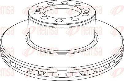 Remsa NCA1157.20 - Тормозной диск autospares.lv