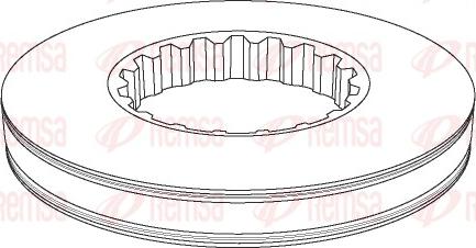 Remsa NCA1161.10 - Тормозной диск autospares.lv
