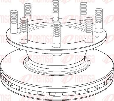 Remsa NCA1163.20 - Тормозной диск autospares.lv