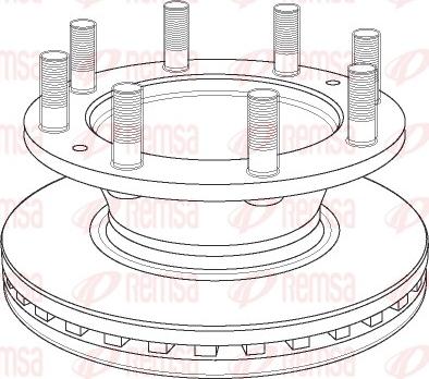 Remsa NCA1162.20 - Тормозной диск autospares.lv