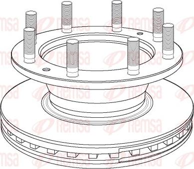 Remsa NCA1167.20 - Тормозной диск autospares.lv