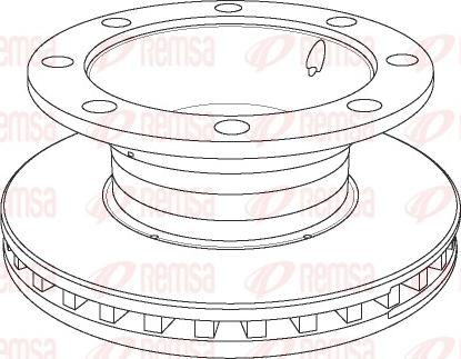 Remsa NCA1106.20 - Тормозной диск autospares.lv