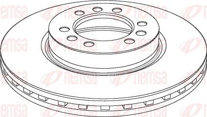 Remsa NCA1180.20 - Тормозной диск autospares.lv