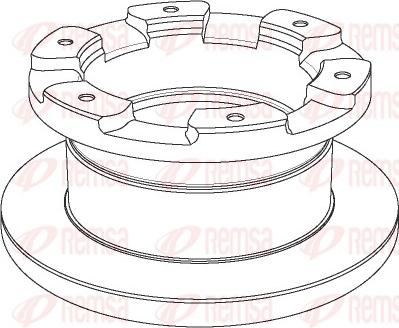 Remsa NCA1181.10 - Тормозной диск autospares.lv