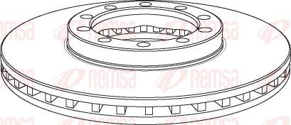 Remsa NCA1138.20 - Тормозной диск autospares.lv