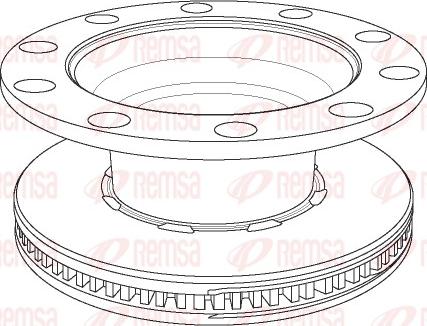 PE Automotive 256.055-00A - Тормозной диск autospares.lv