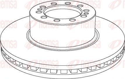 Remsa NCA1178.20 - Тормозной диск autospares.lv