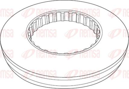 Remsa NCA1177.10 - Тормозной диск autospares.lv