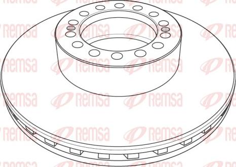 Remsa NCA1238.20 - Тормозной диск autospares.lv