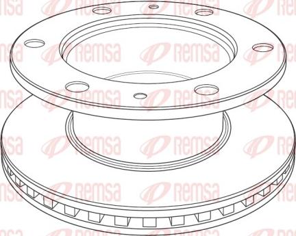 Remsa NCA1220.20 - Тормозной диск autospares.lv