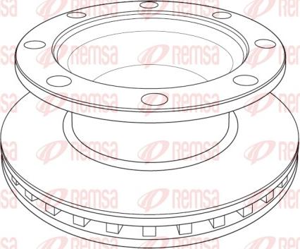 Remsa NCA1223.20 - Тормозной диск autospares.lv