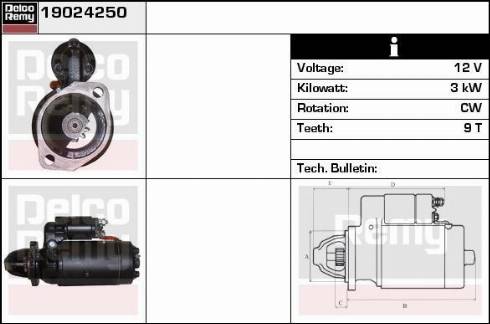 Remy 19024250 - Стартер autospares.lv