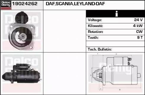 Remy 19024262 - Стартер autospares.lv