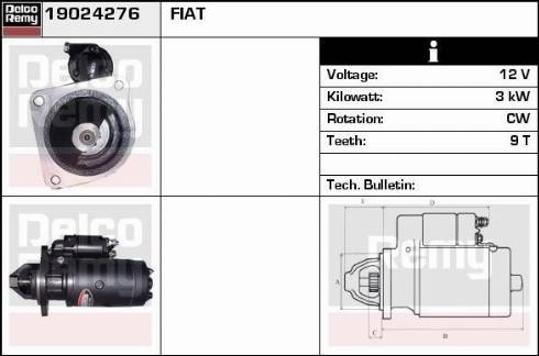 Remy 19024276 - Стартер autospares.lv