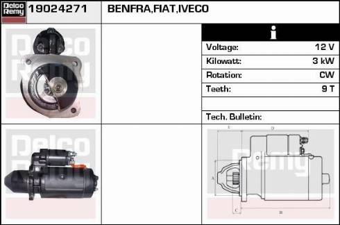 Remy 19024271 - Стартер autospares.lv