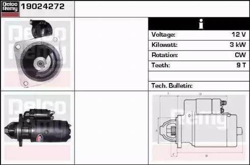 Remy 19024238 - Стартер autospares.lv