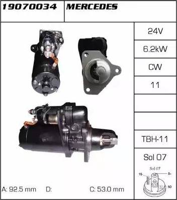 Remy 19070034 - Стартер autospares.lv