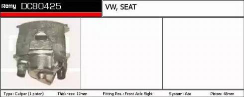 Remy DC80425 - Тормозной суппорт autospares.lv