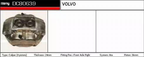 Remy DC80639 - Тормозной суппорт autospares.lv