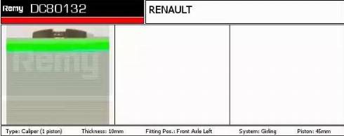 Remy DC80132 - Тормозной суппорт autospares.lv