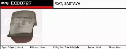 Remy DC80727 - Тормозной суппорт autospares.lv