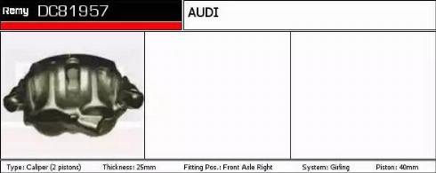Remy DC81957 - Тормозной суппорт autospares.lv