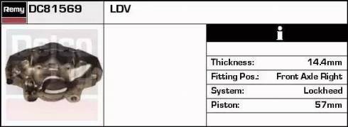 Remy DC81569 - Тормозной суппорт autospares.lv