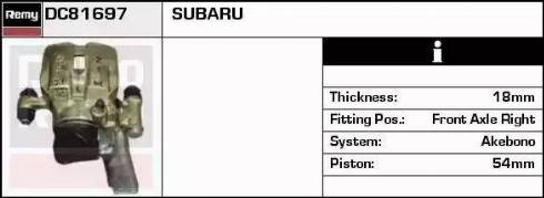 Remy DC81697 - Тормозной суппорт autospares.lv