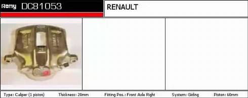 Remy DC81053 - Тормозной суппорт autospares.lv