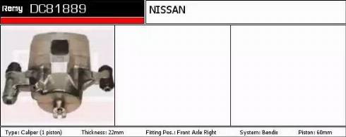 Remy DC81889 - Тормозной суппорт autospares.lv