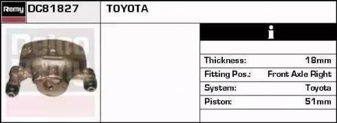 Remy DC81827 - Тормозной суппорт autospares.lv