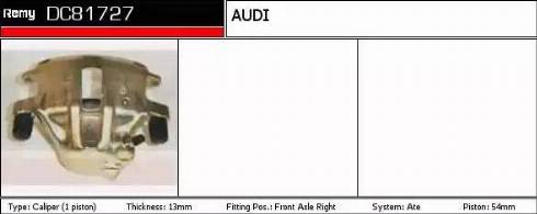 Remy DC81727 - Тормозной суппорт autospares.lv