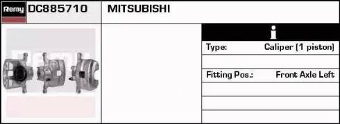 Remy DC885710 - Тормозной суппорт autospares.lv