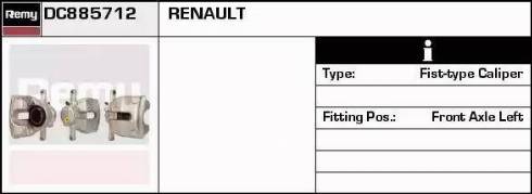 Remy DC885712 - Тормозной суппорт autospares.lv