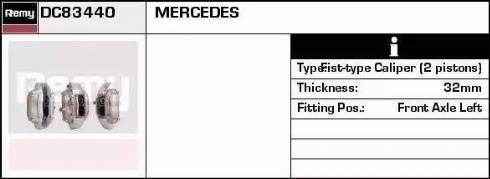 Remy DC83440 - Тормозной суппорт autospares.lv