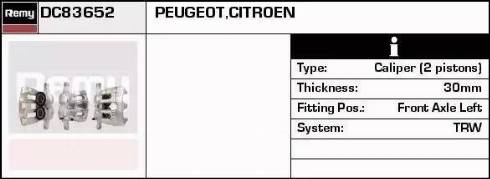 Remy DC83652 - Тормозной суппорт autospares.lv