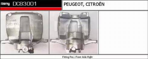 Remy DC83001 - Тормозной суппорт autospares.lv