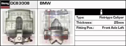 Remy DC83008 - Тормозной суппорт autospares.lv