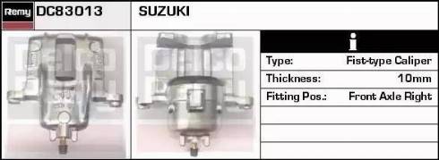 Remy DC83013 - Тормозной суппорт autospares.lv