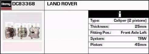 Remy DC83368 - Тормозной суппорт autospares.lv