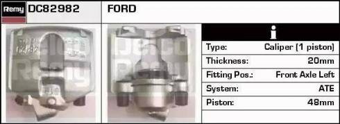 Remy DC82982 - Тормозной суппорт autospares.lv