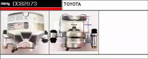Remy DC82973 - Тормозной суппорт autospares.lv