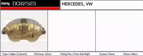 Remy DC82523 - Тормозной суппорт autospares.lv