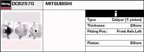 Remy DC82570 - Тормозной суппорт autospares.lv